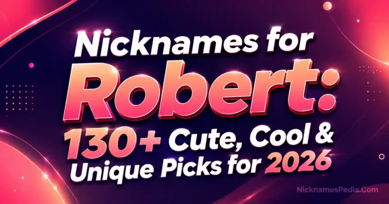 Nicknames for Robert 130+ Cute, Cool & Unique Picks for 2026🎉