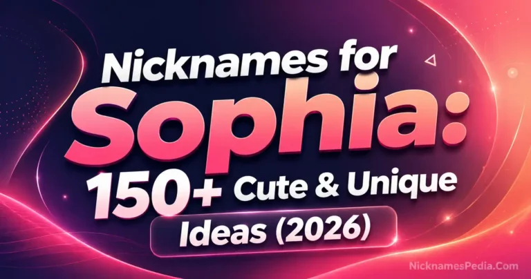 Nicknames for Sophia 150+ Cute & Unique Ideas (2026)💫