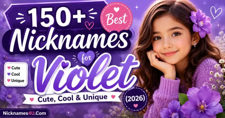 150+ Best Nicknames for Violet Cute, Cool & Unique (2026) 🌸