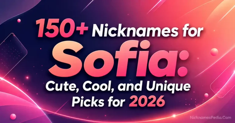 150+ Nicknames for Sofia Cute, Cool, and Unique Picks for 2026 🌸