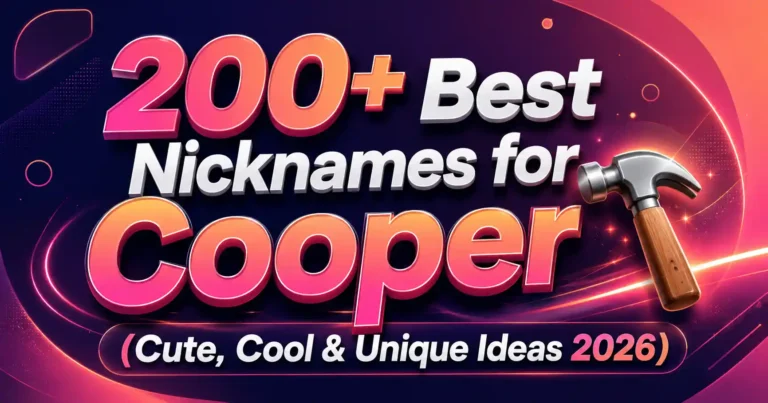 200+ Best Nicknames for Cooper 🔨 (Cute, Cool & Unique Ideas 2026)