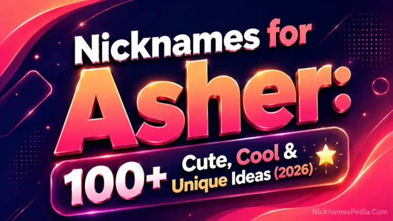 Nicknames for Asher 100+ Cute, Cool & Unique Ideas (2026) 🌟