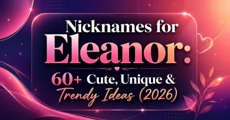 Nicknames for Eleanor 60+ Cute, Unique & Trendy Ideas (2026)