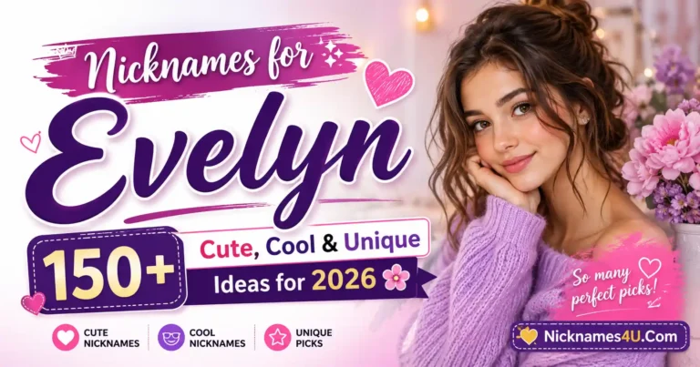Nicknames for Evelyn 150+ Cute, Cool & Unique Ideas for 2026🌸