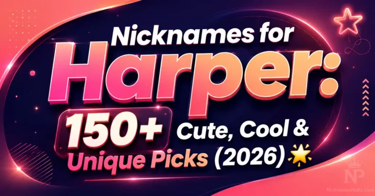 Nicknames for Harper 150+ Cute, Cool & Unique Picks (2026) 🌟