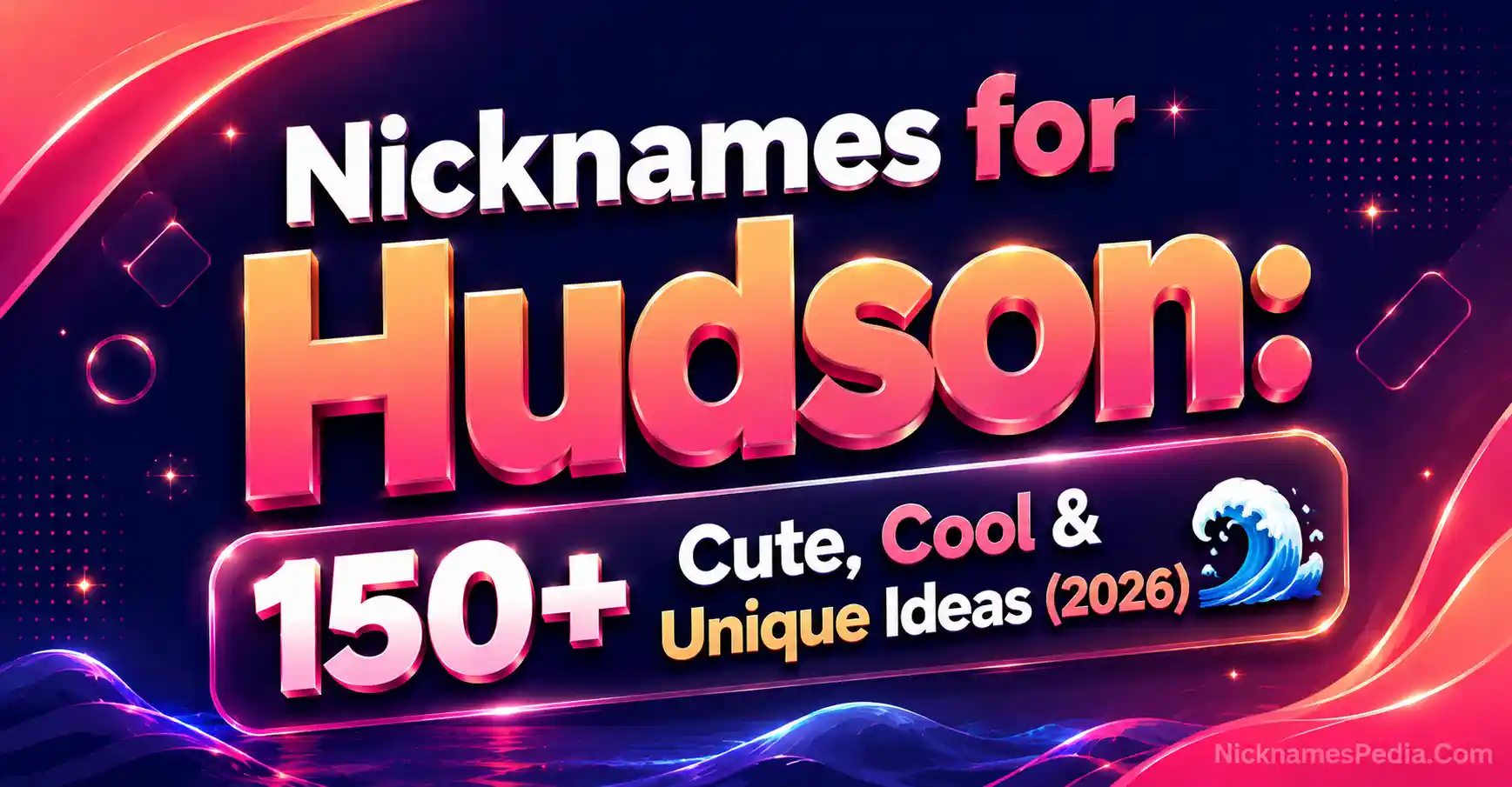 Nicknames for Hudson 150+ Cute, Cool & Unique Ideas (2026) 🌊