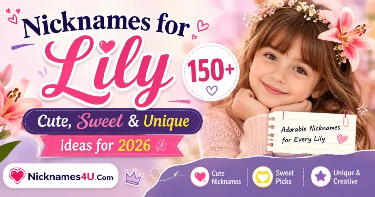 Nicknames for Lily 150+ Cute, Sweet & Unique Ideas for 2026 🌸