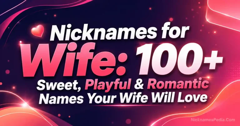Nicknames for Wife 100+ Sweet, Playful & Romantic Names Your Wife Will Love
