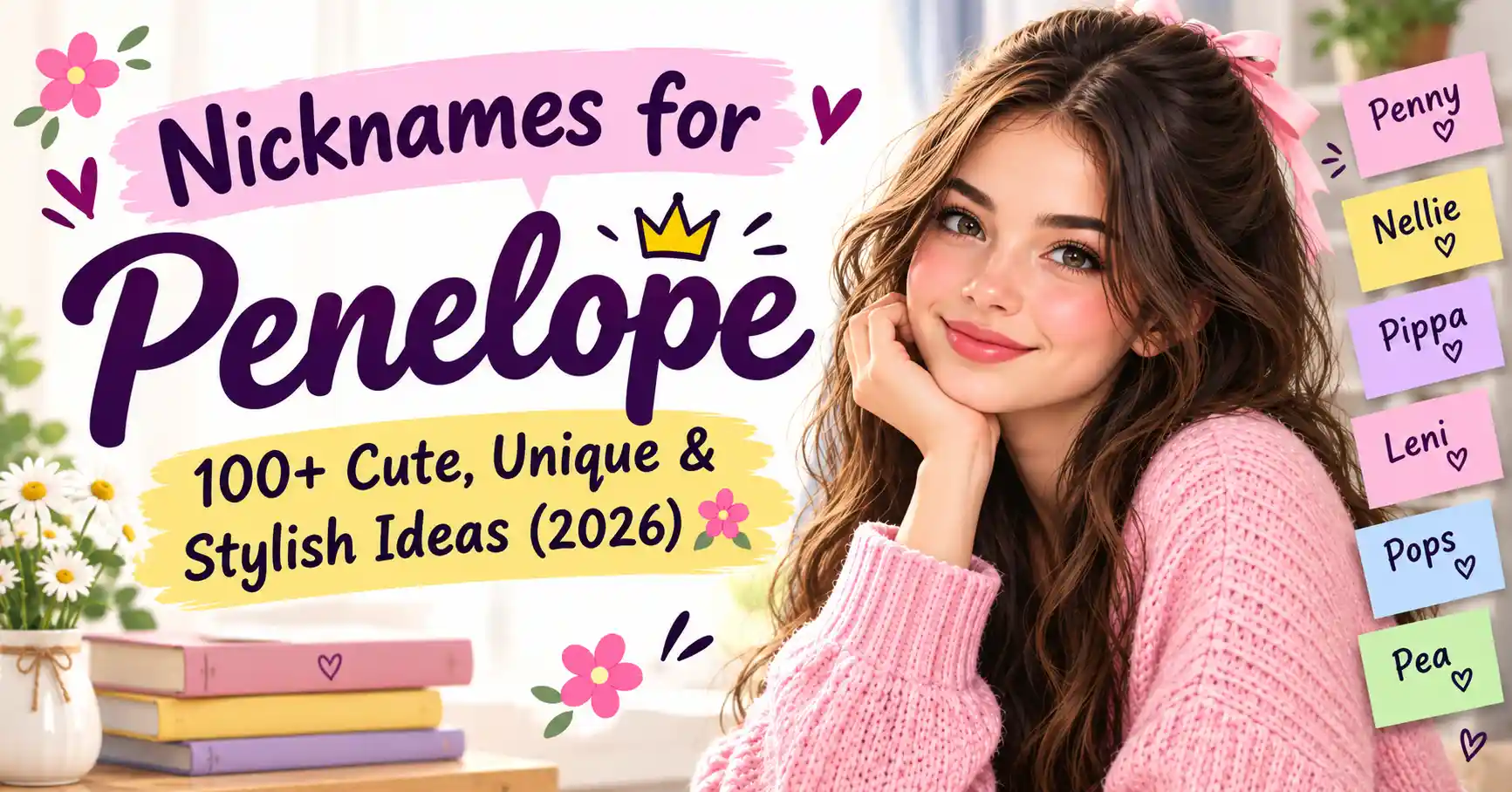 Nicknames for Penelope 100+ Cute, Unique & Stylish Ideas (2026) 🌸