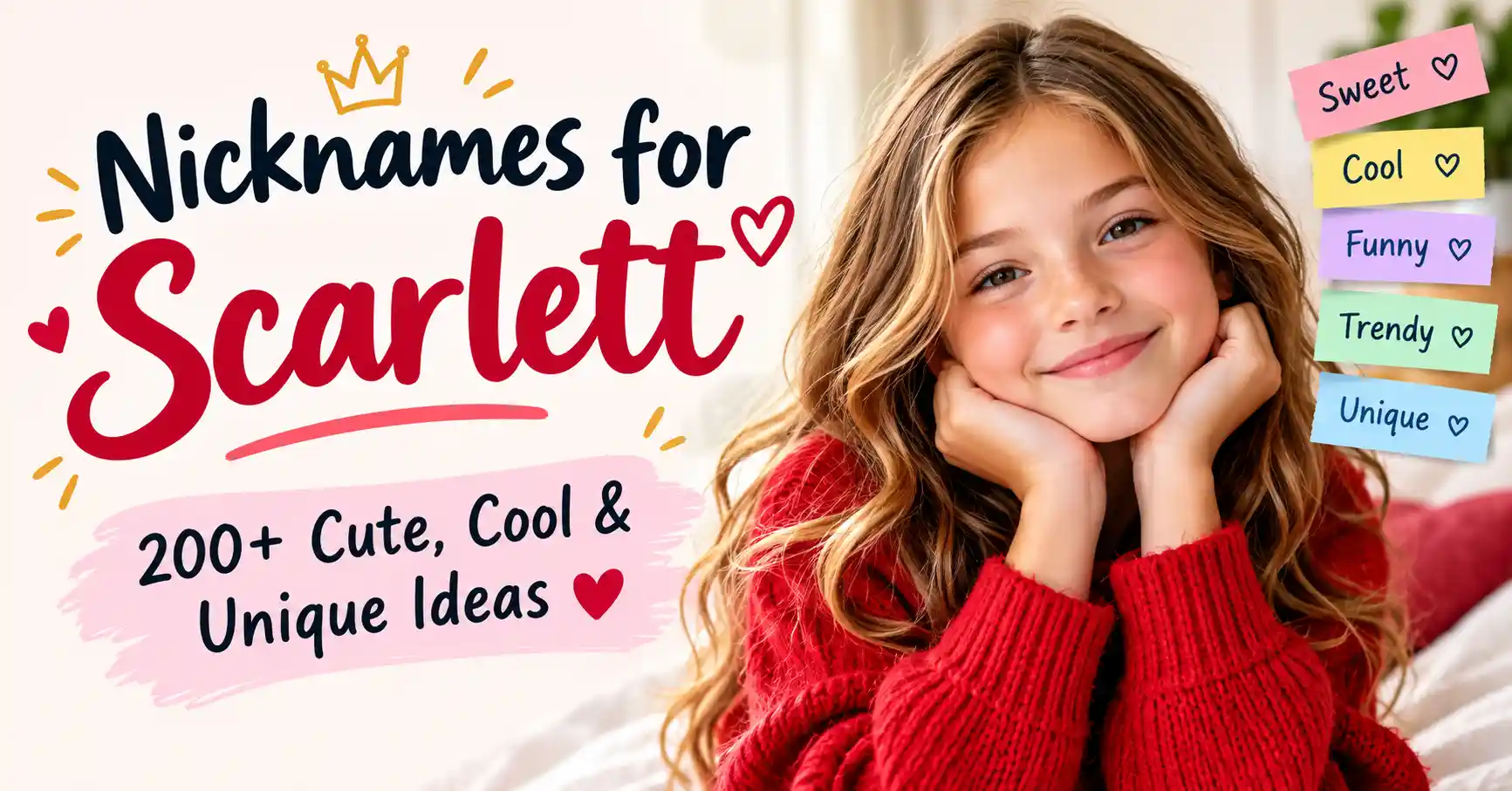 Nicknames for Scarlett 200+ Cute, Cool & Unique Ideas ❤️