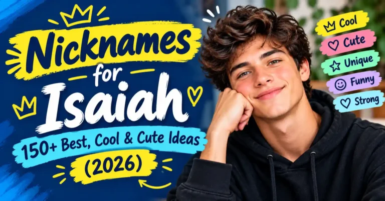 Nicknames for Isaiah 150+ Best, Cool & Cute Ideas (2026)