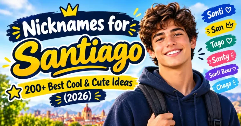 Nicknames for Santiago 200+ Best Cool & Cute Ideas (2026)🌟